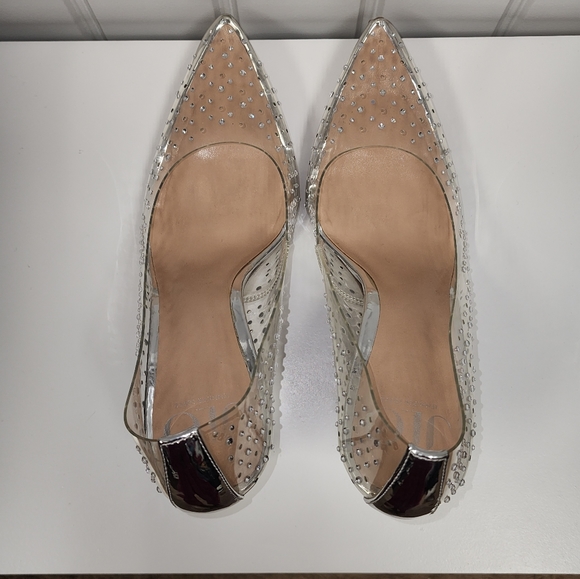 JLo Clear Rhinestone Pumps - Picture 2 of 10